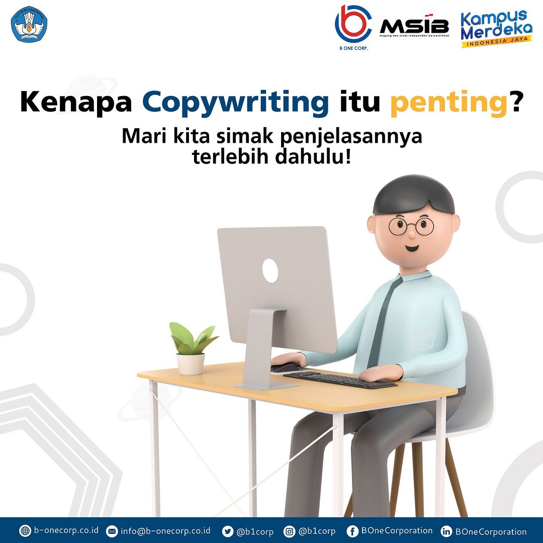 Copywriting merupakan proses menulis materi pemasaran yang menarik dengan tujuan untuk memotivasi konsumen untuk membeli produk. Oleh karena itu penting banget lohh copywriting dalam digital marketing.