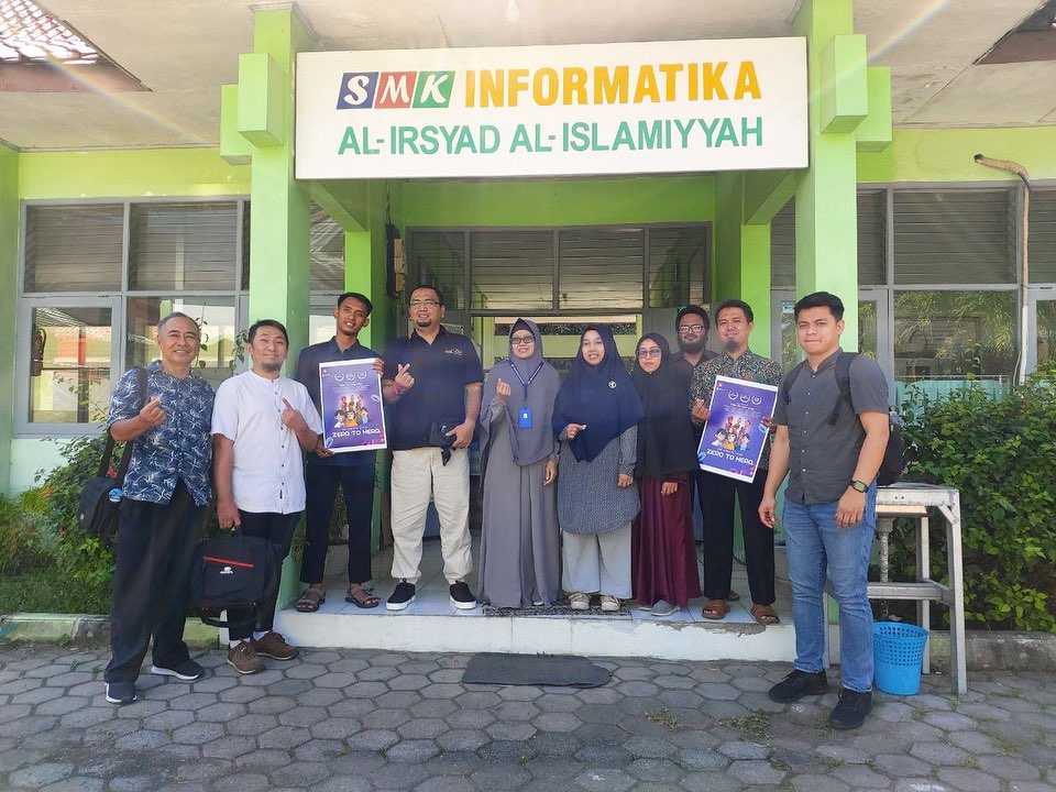 Alhamdulillah hirobbil alamin, tanggal 10 Juli 2023, Silahturahmi bersama Kepala Sekolah beserta Guru dari SMK Informatika Al Irsyad Kota Cirebon.